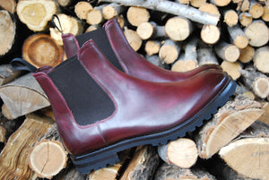 Boots GARIBALDI in Barolo Leather - bvmilano.com