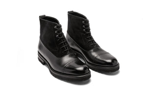 COMO in Black Leather & Suede  - GW - bvmilano.com
