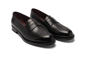 PONTACCIO in Black Leather - Leather sole - bvmilano.com